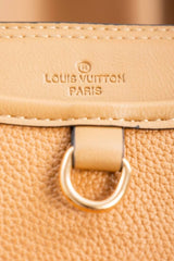 Louis Vuitton Trianon MM bag in black Monogram Empreinte leather.
