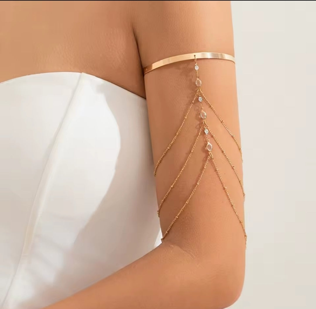 bohemian-style upper arm cuff