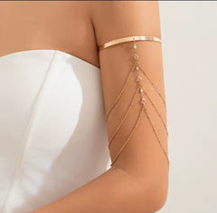 bohemian-style upper arm cuff