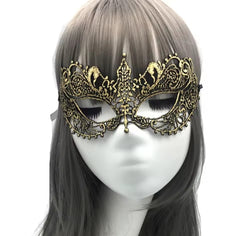 antique black lace masquerade mask.