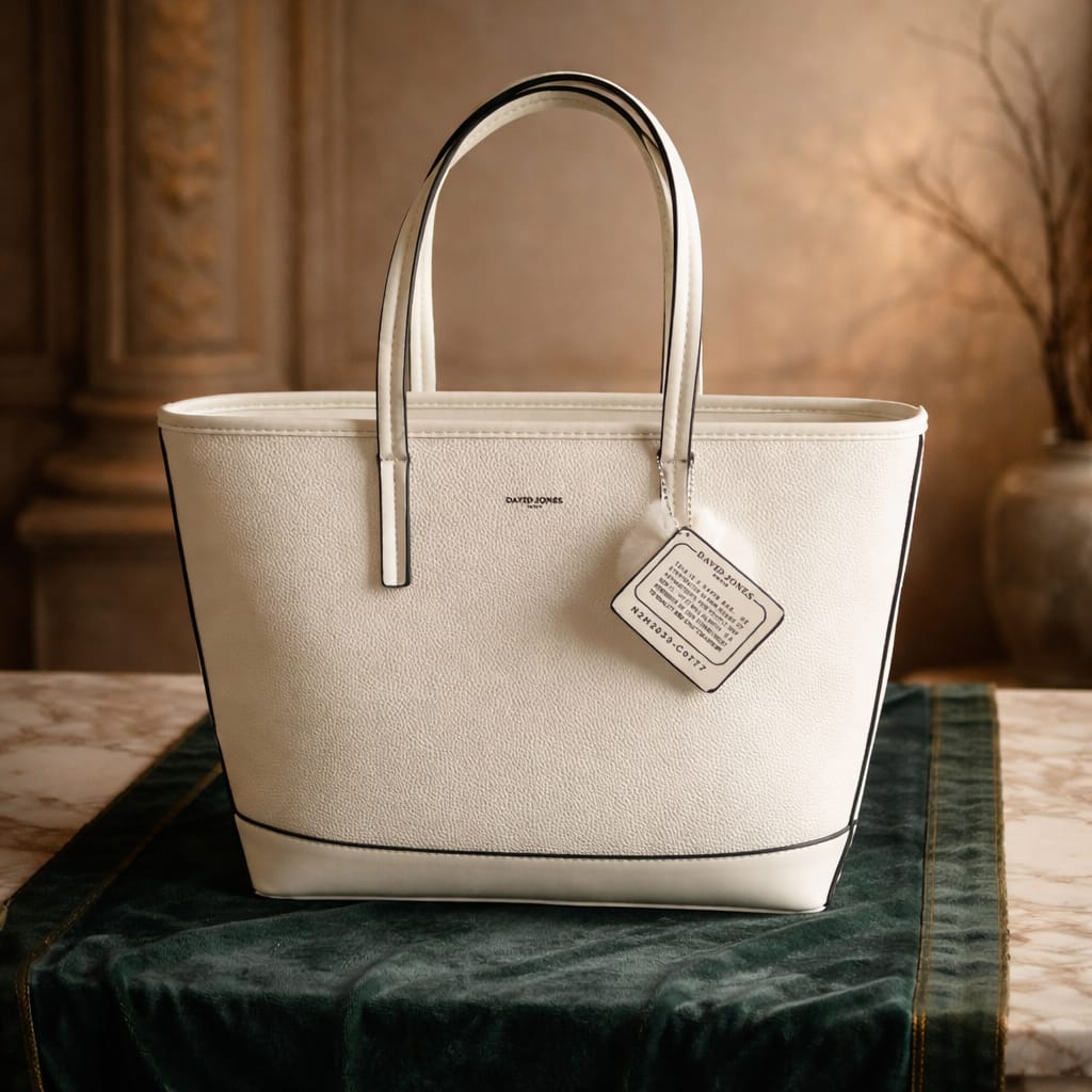 David Jones  Leather Tote Bag